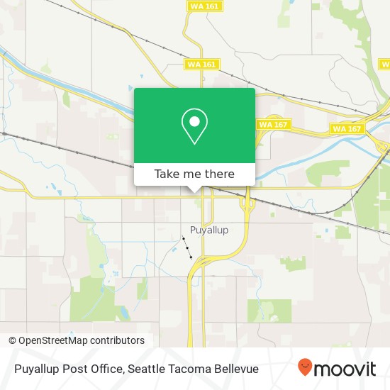 Puyallup Post Office map