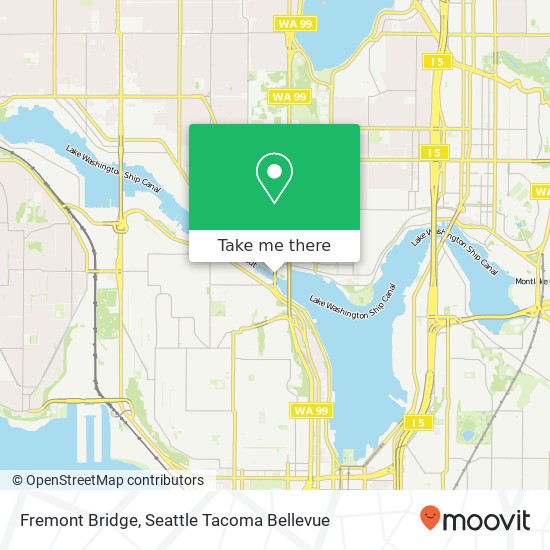 Fremont Bridge map