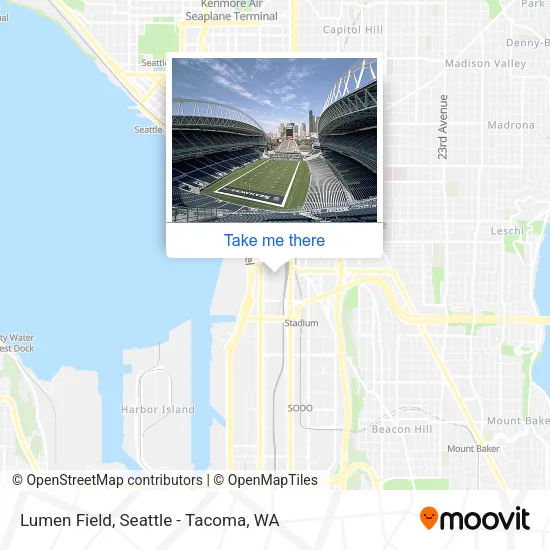 Lumen Field map