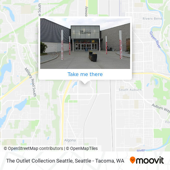 The Outlet Collection Seattle map