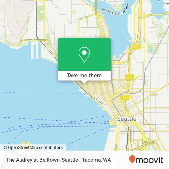 The Audrey at Belltown map