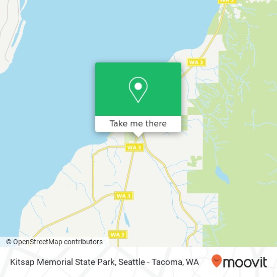 Mapa de Kitsap Memorial State Park