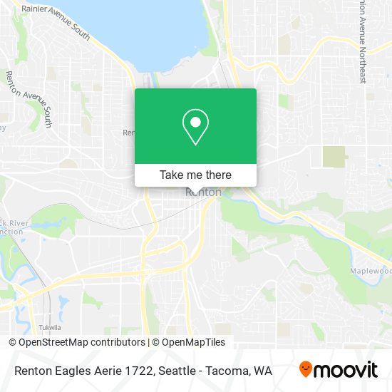 Renton Eagles Aerie 1722 map