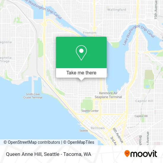Queen Anne Hill map