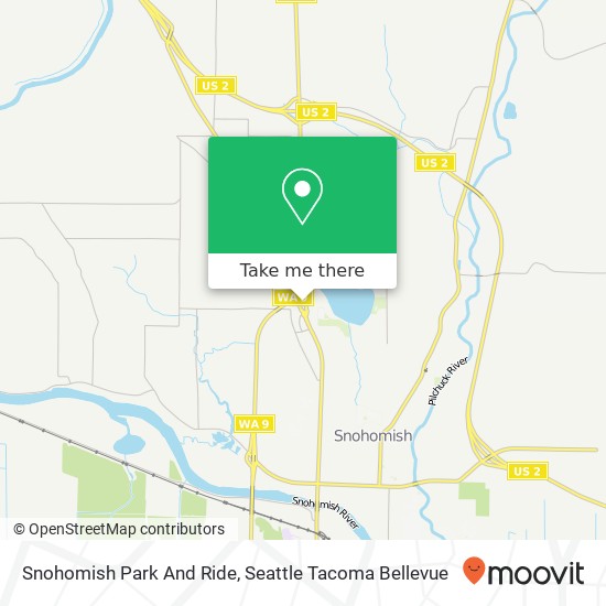 Snohomish Park And Ride map