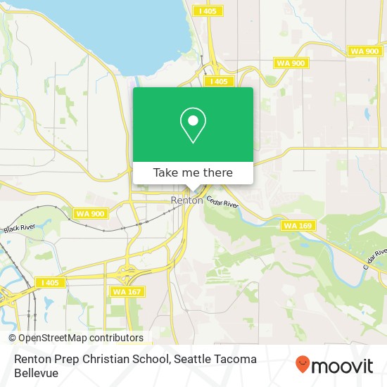 Renton Prep Christian School map