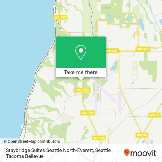 Mapa de Staybridge Suites Seattle North-Everett