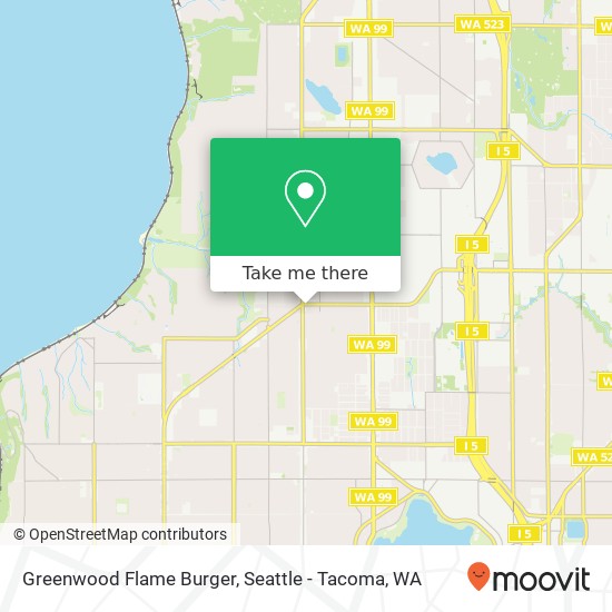 Greenwood Flame Burger map