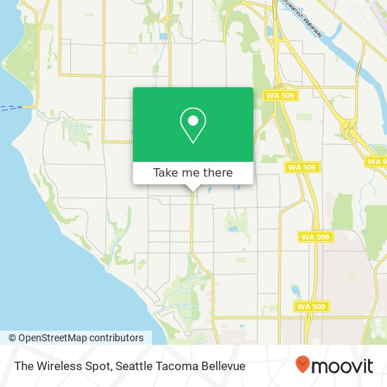 Mapa de The Wireless Spot