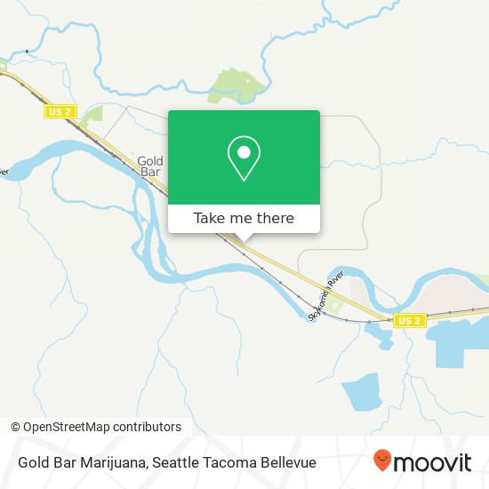 Mapa de Gold Bar Marijuana