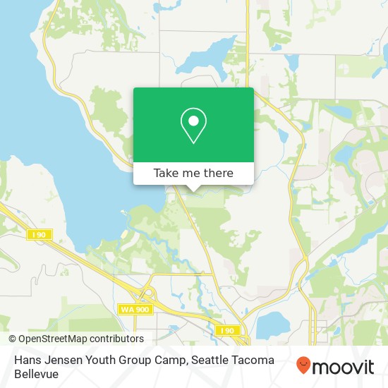 Hans Jensen Youth Group Camp map