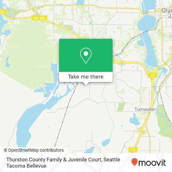 Mapa de Thurston County Family & Juvenile Court