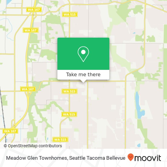 Mapa de Meadow Glen Townhomes