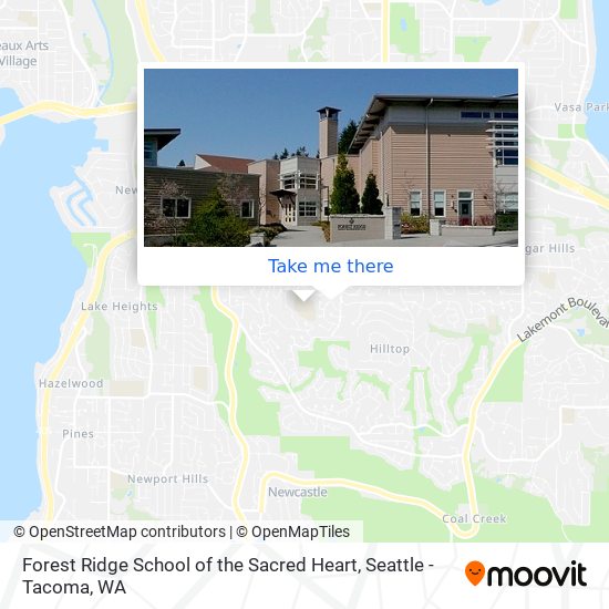 Forest Ridge School of the Sacred Heart map