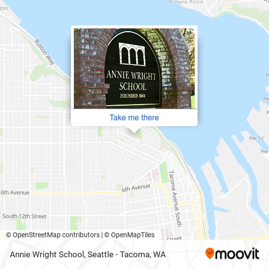 Annie Wright School map