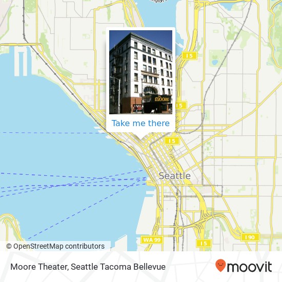 Mapa de Moore Theater