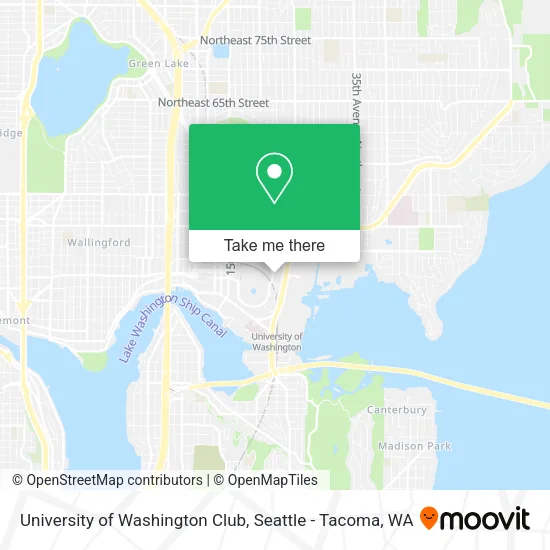 Mapa de University of Washington Club