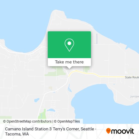 Mapa de Camano Island Station 3 Terry's Corner