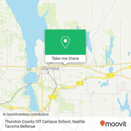 Mapa de Thurston County Off Campus School