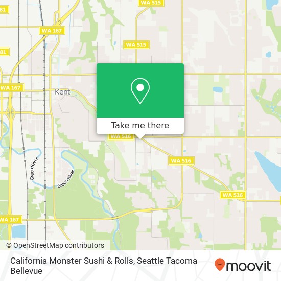 Mapa de California Monster Sushi & Rolls