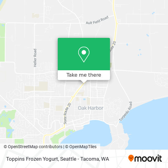 Toppins Frozen Yogurt map