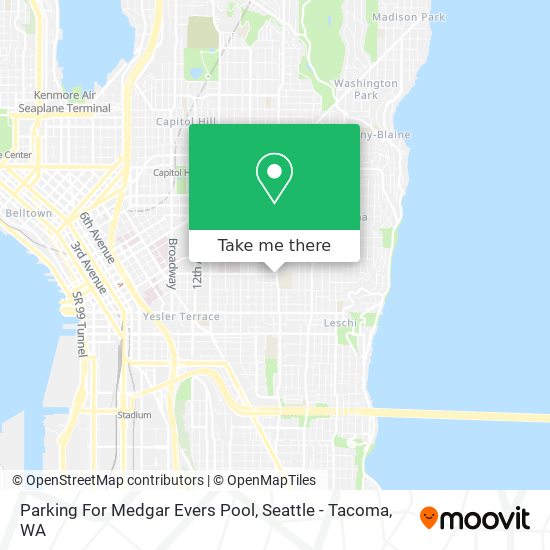 Parking For Medgar Evers Pool map