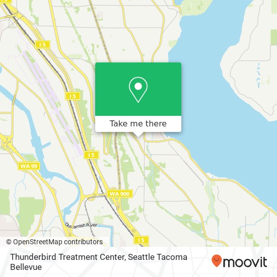 Thunderbird Treatment Center map