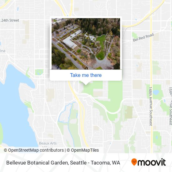 Mapa de Bellevue Botanical Garden
