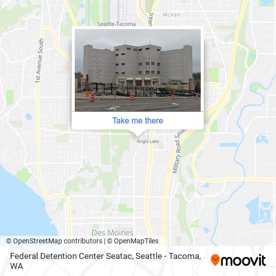 Mapa de Federal Detention Center Seatac