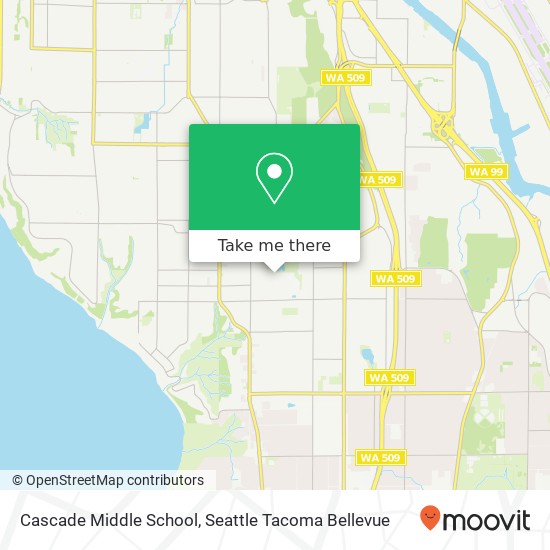 Cascade Middle School map