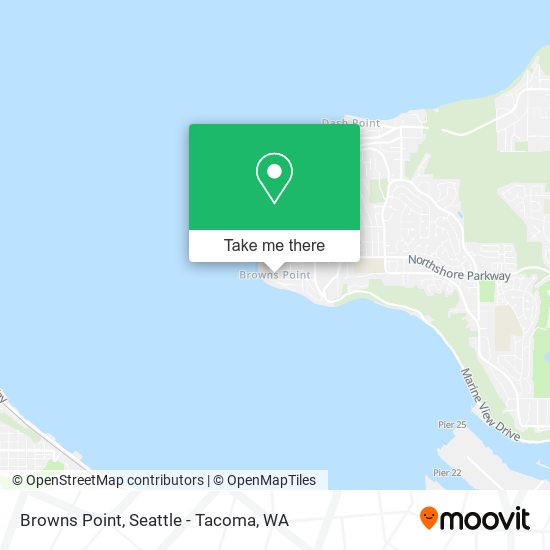Browns Point map