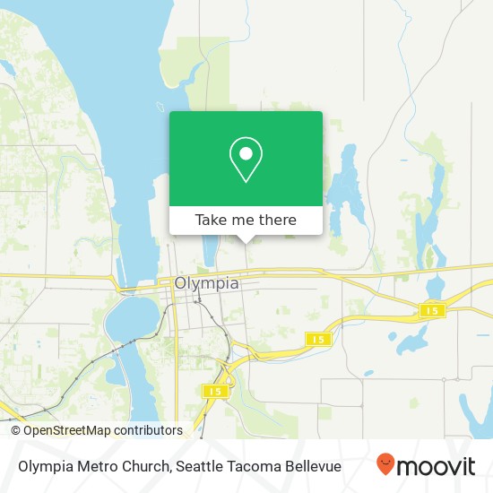 Olympia Metro Church map