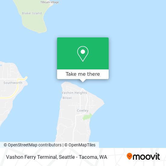 Mapa de Vashon Ferry Terminal