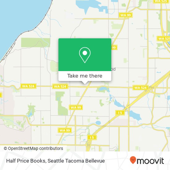 Mapa de Half Price Books