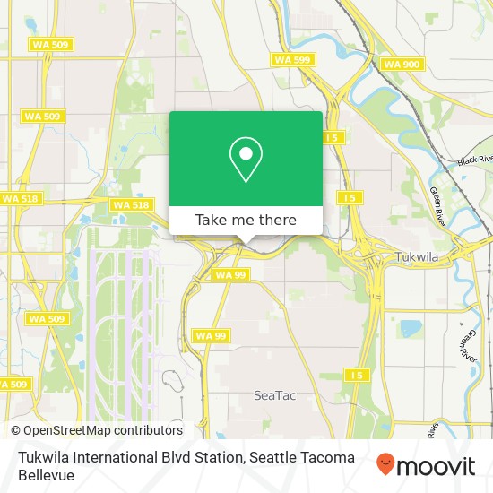 Tukwila International Blvd Station map