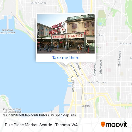 How to get to Pike Place Market in Seattle by Bus?