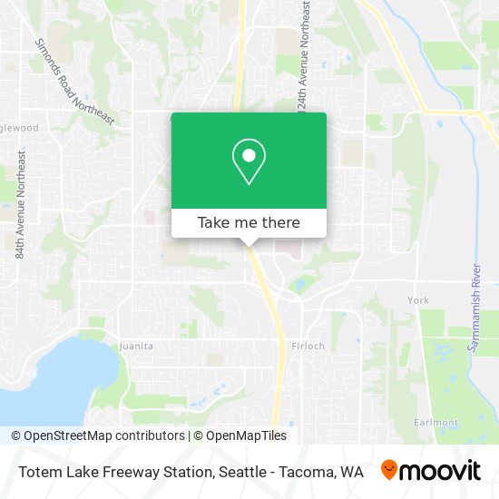Totem Lake Freeway Station map