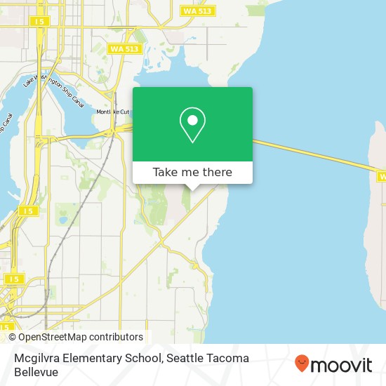 Mapa de Mcgilvra Elementary School