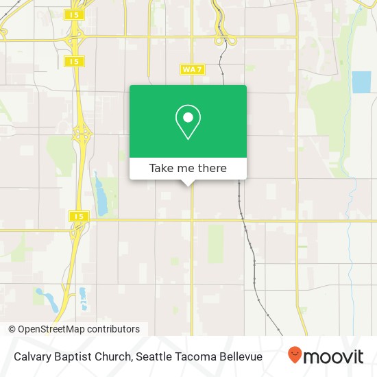 Calvary Baptist Church map