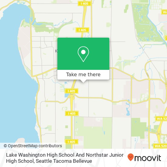 Lake Washington High School And Northstar Junior High School map