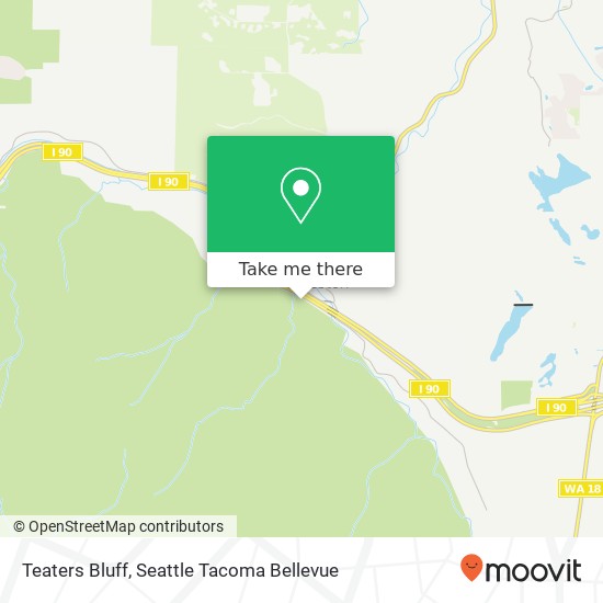 Teaters Bluff map