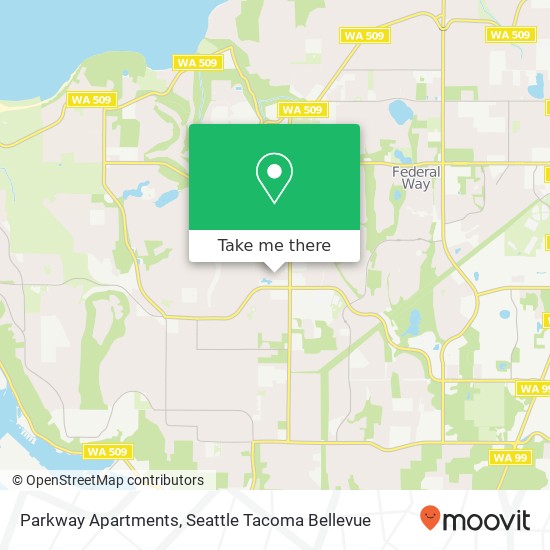 Mapa de Parkway Apartments