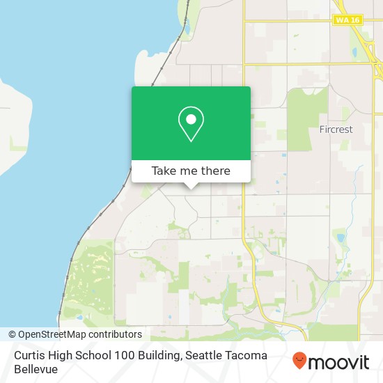 Mapa de Curtis High School 100 Building