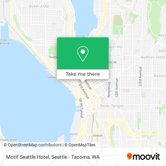 Mapa de Motif Seattle Hotel