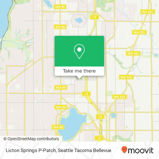 Licton Springs P-Patch map