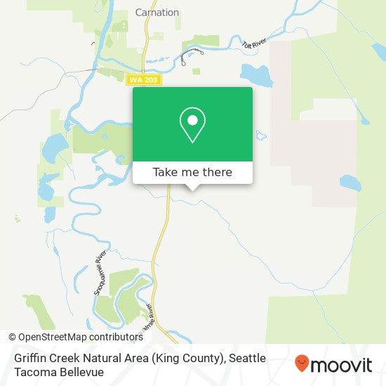 Griffin Creek Natural Area (King County) map