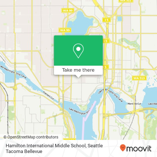 Mapa de Hamilton International Middle School