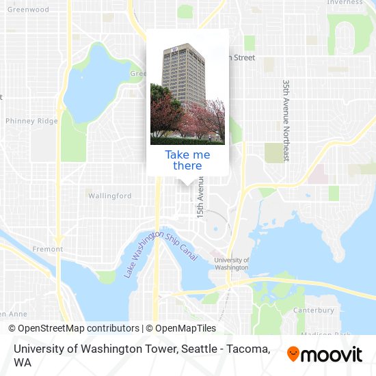 Mapa de University of Washington Tower