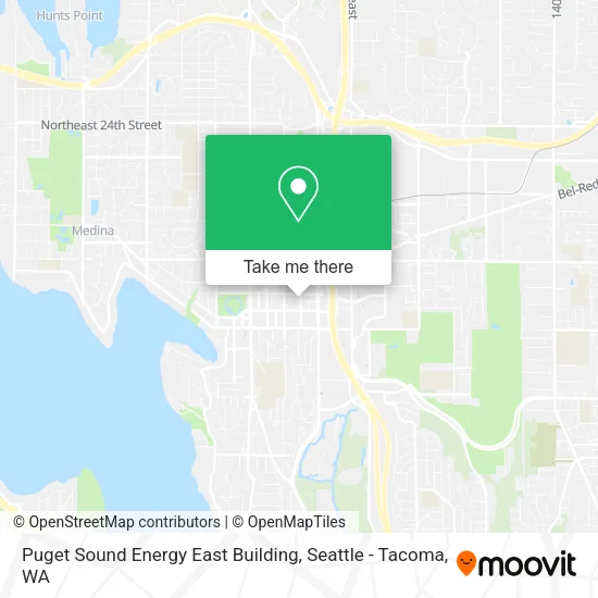 Mapa de Puget Sound Energy East Building