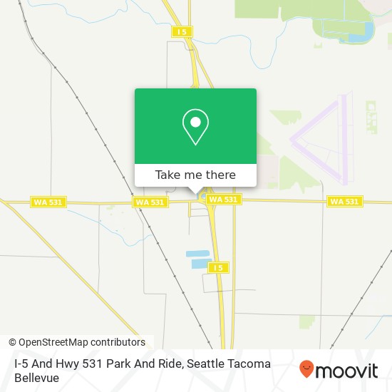 I-5 And Hwy 531 Park And Ride map